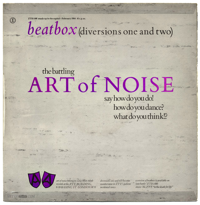 Art Of Noise 'Beatbox' (diversions and two) single – Art Of ZTT